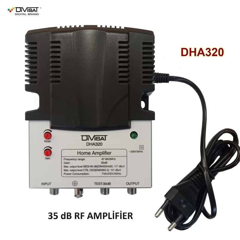 DİVİSAT DHA 320 Sinyal Yükseltici Amplifier - 35 dB